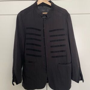 Zara Men's Black Military Jacket